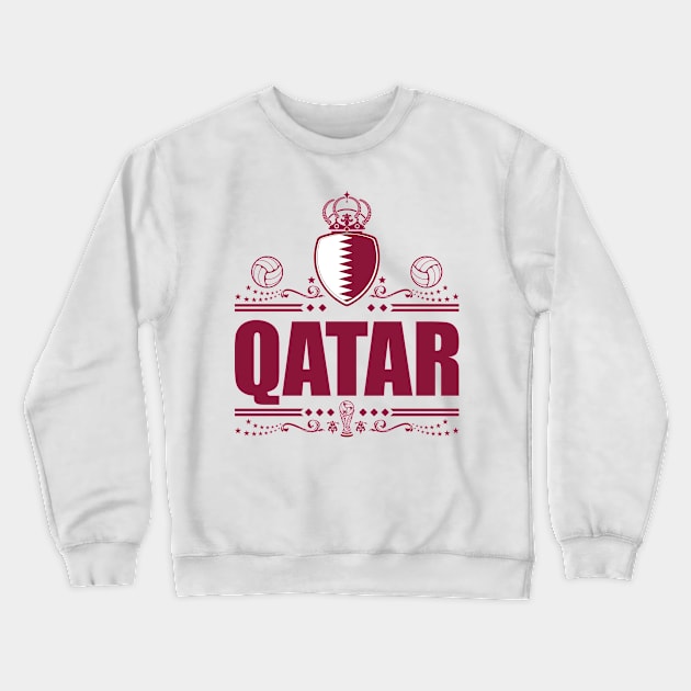 QATAR FOOTBALL GIFTS | VINTAGE EDITION Crewneck Sweatshirt by VISUALUV